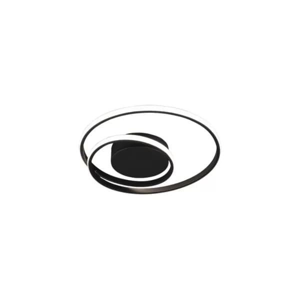 Image of Zibal Modern LED Semi Flush Light Black Matt 3000K