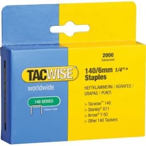 Image of Tacwise 140 Staples 6mm Pack of 2000