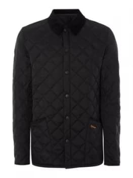 Image of Mens Barbour Heritage Liddesdale Quilted Jacket Black