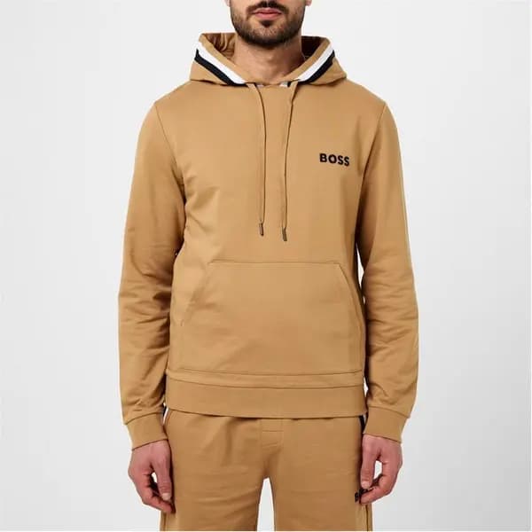 Image of Boss Boss Iconic Hoodie 10249731 02 OTH Hoodies Medium Beige 53151404390