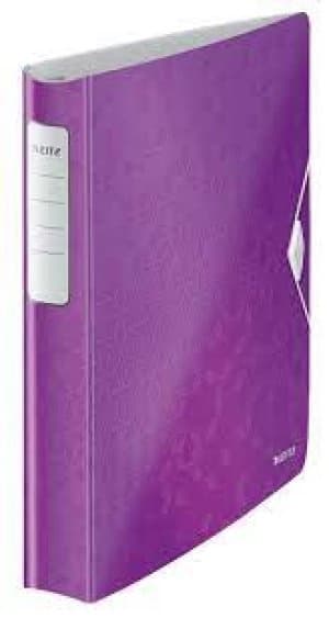 Image of Leitz Purple Active WOW SoftClick Ring Binder Pack of 5x 42400062