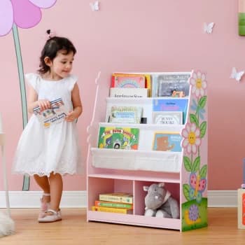 Image of Fantasy Fields Magic Garden Kids Wooden Bookcase & Storage Multi TD-13410MG - Multi