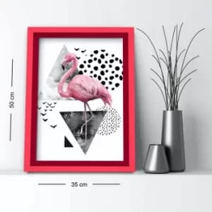 Image of 3550AHS-049 Multicolor Decorative Framed MDF Painting
