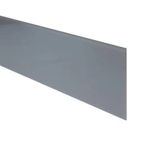 Image of 6mm Splashwall Hessian Bevelled Glass Upstand (L)0.6m