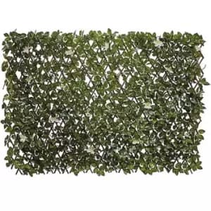 Image of Garden Gear White Flower Folding Hedge Trellis 1x2m