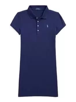 Image of Ralph Lauren Girls Polo Shirt Dress - Navy, Size 7 Years=S, Women