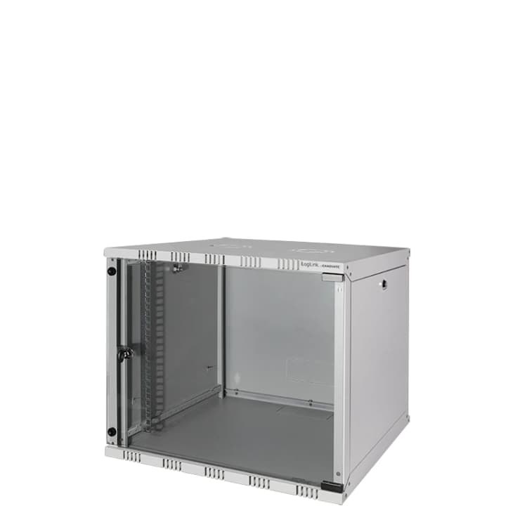 Image of LogiLink W09B54G rack cabinet 9U Wall mounted rack Grey