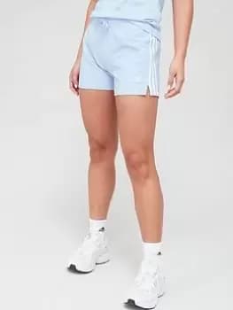 Image of adidas Sportswear Essentials Sports Shorts 1/4 - Blue Size XS, Women
