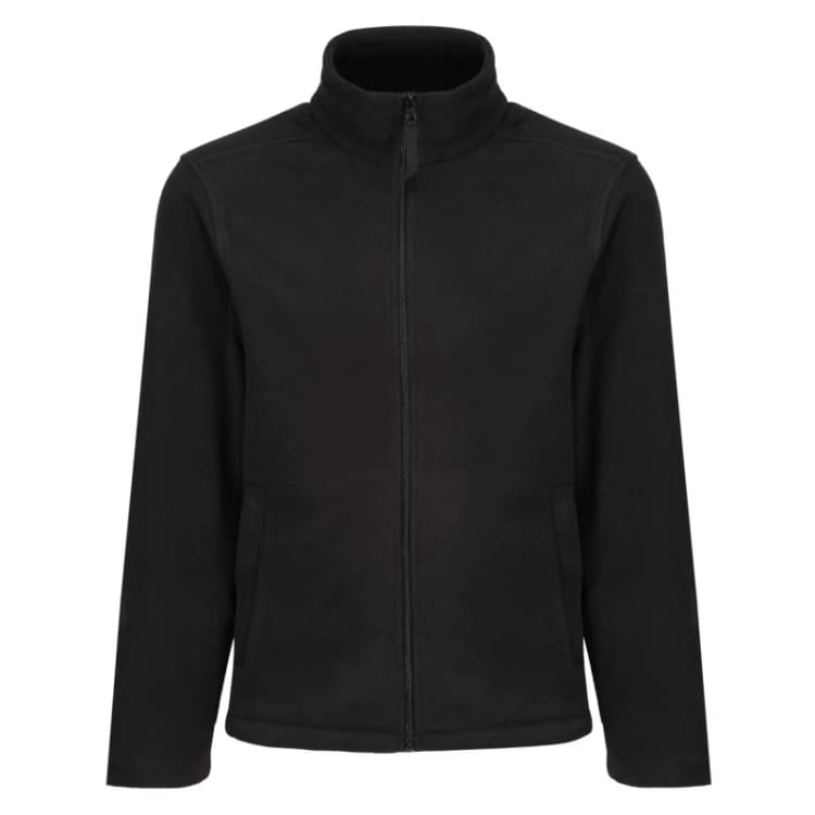 Image of Regatta Regatta Men 'Micro' Lightweight Full Zip Fleece in Black Size: Medium Black M Male 5051513186298