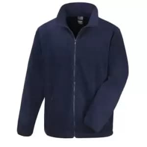 Image of Result Mens Core Fashion Fit Outdoor Fleece Jacket (2XL) (Navy Blue)