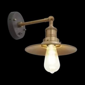 Image of Industville Brooklyn Flat Wall Light - 8" Brass / Brass
