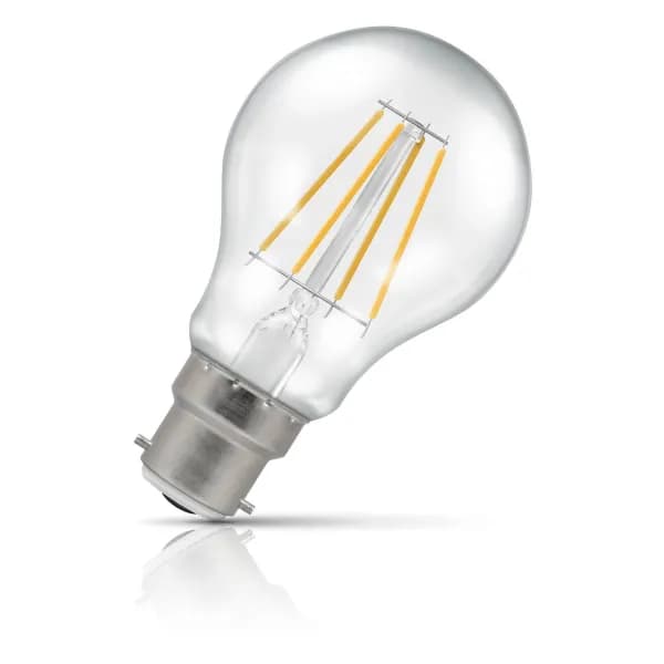 Image of Crompton Lamps LED GLS 7.5W B22 Dimmable Filament Cool White Clear (60W Eqv)