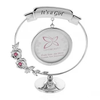 Image of Crystocraft Frame - It's A Girl - Crystals From Swarovski?
