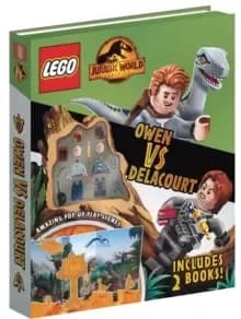 Image of LEGO (R) Jurassic World (TM): Owen vs Delacourt (Includes Owen and Delacourt LEGO (R) minifigures, pop-up play scenes and 2 books)