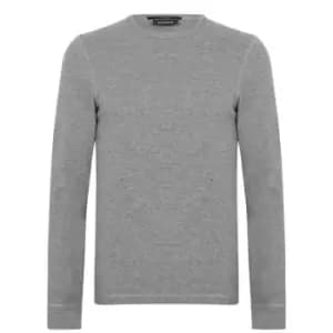 Image of Boss Tempflash Waffle Sweater - Grey