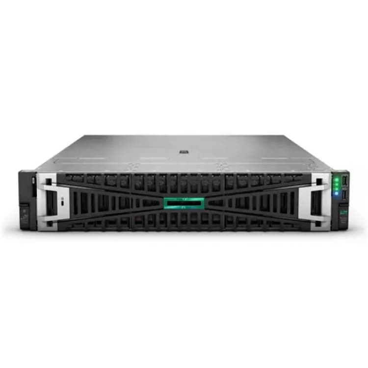 Image of HPE ProLiant DL345 Gen11 9124 AMD EPYC 3.0GHz 16C 64GB RAM 2x 960GB Rack Server P77248-425 Black