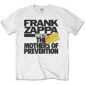 Image of Frank Zappa - The Mothers of Prevention Unisex Large T-Shirt - White