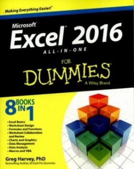 Image of Excel 2016 All-in-One for Dummies by Greg Harvey Book