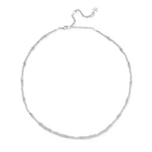 Image of ChloBo Silver & Rose Quartz Summer of Love Choker Necklace