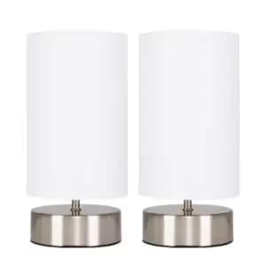Image of Francis Pair of Silver Table Lamp