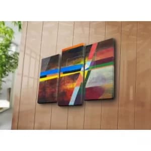 Image of 3PATK-101 Multicolor Decorative Canvas Painting (3 Pieces)