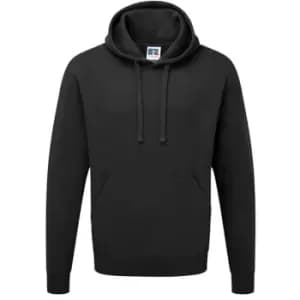 Image of Russell Colour Mens Hooded Sweatshirt / Hoodie (XS) (Black)