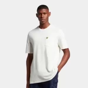 Image of Mens Sandwash Pique T-Shirt - Off White - XS