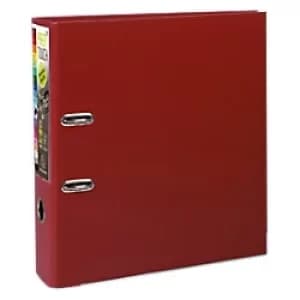 Image of Prem'touch Lever Arch File A4+ PP S80mm, 2 Rings, Burgundy, Pack of 10