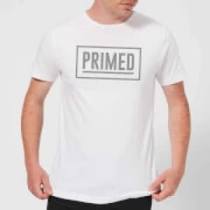 Image of Primed Box Logo T-Shirt - White - 4XL