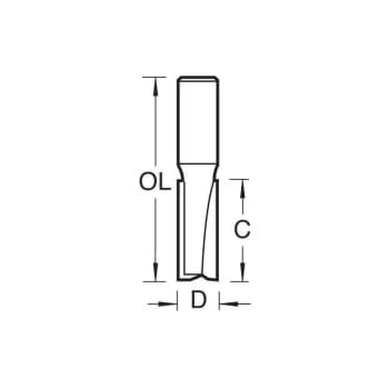 Image of Trend - 3/74X1/4 2 FLUTE CUTTER 12 MM DIA.