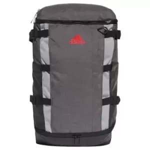 Image of Adidas Rucksack Backpack (One Size) (Dark Grey Heather/ Scarlet)