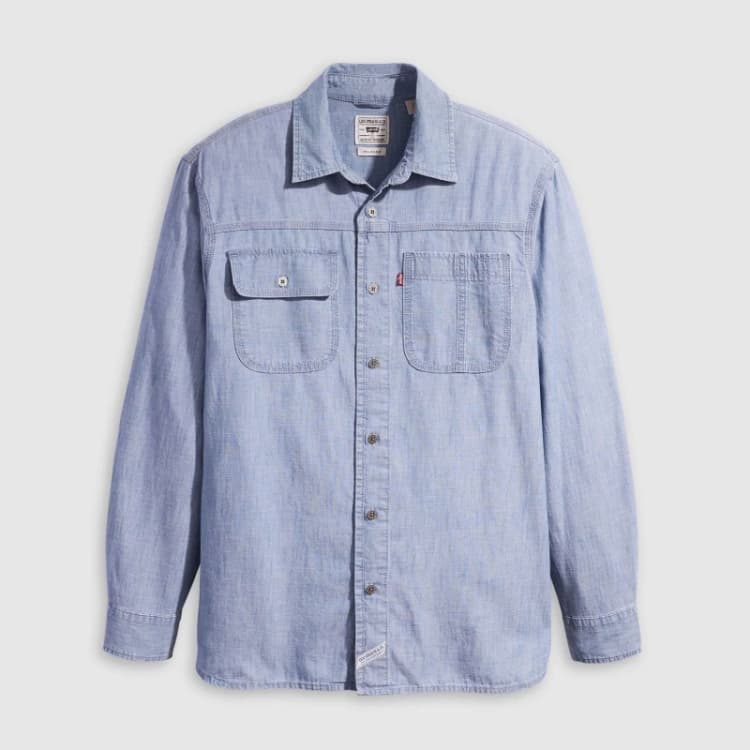 Image of Levis Levis Ls Auburn Worker Linde Chambra - Blue Blue L