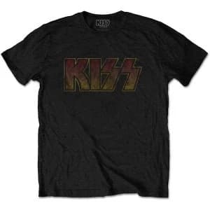 Image of KISS - Vintage Classic Logo Unisex XX-Large T-Shirt - Black