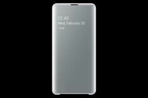 Image of Samsung White Galaxy S10+ Clear View Cover