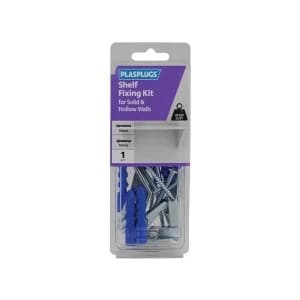 Image of Plasplugs Shelf Fixing Kit for Solid & Hollow Walls