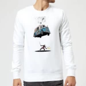 Image of Marvel Deadpool Ice Cream Sweatshirt - White - L