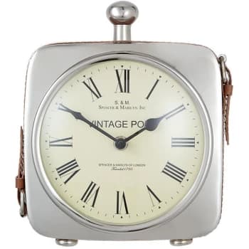 Image of Hotel Collection Square table clock - Silver