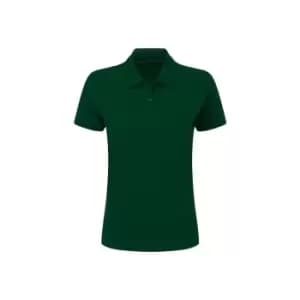 Image of SG Ladies/Womens Polycotton Short Sleeve Polo Shirt (S) (Bottle Green)