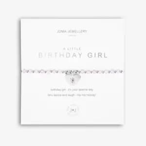 Image of Colour Pop A Little Birthday Girl Silver 17.5cm Stretch Bracelet 5204