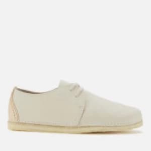 Image of Clarks Originals Womens Ashton Nubuck Flat Shoes - Off White - UK 3