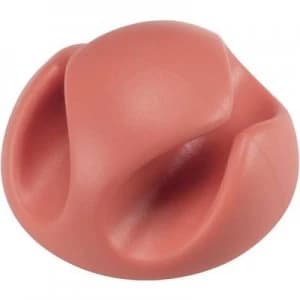 Image of Cable mount Self adhesive Red 558357
