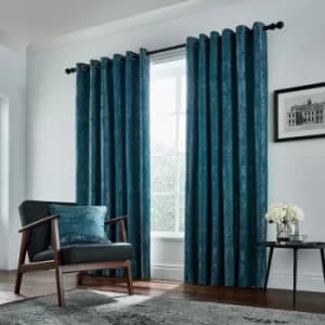 Image of Helena Springfield Roma Lined Curtains 90" x 90", Emerald