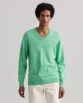 Image of GANT Men Classic Cotton V-Neck Sweater (XL)