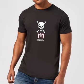 Image of East Mississippi Community College Skull and Logo Mens T-Shirt - Black