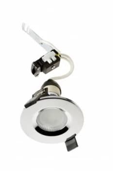 Image of Wickes Chrome Shower Light Fitting with Cool White Cob LED - 5W GU10