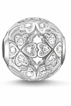 Image of Ladies Thomas Sabo Sterling Silver Karma Beads - Clover Leaf Bead K0134-051-14