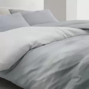 Image of Himeya Silver Lining Super Kingsize Duvet Cover, Dawn Blue