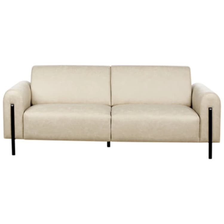 Image of Beliani Sofa 3 Seater Askim Fabric Beige