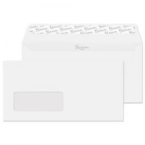 Image of PREMIUM DL Envelopes 220 x 110 mm 120 gsm Diamond White Laid Pack of 50