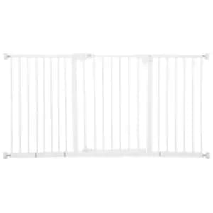 Image of Pawhut Adjustable Safety Gate w/ 3 Extensions - White